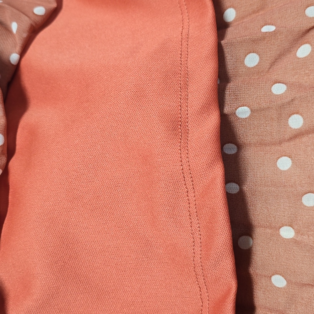 {Indigo Rose} Polka Dot Pleated Dress - Size MEDIUM - Picture 13 of 16